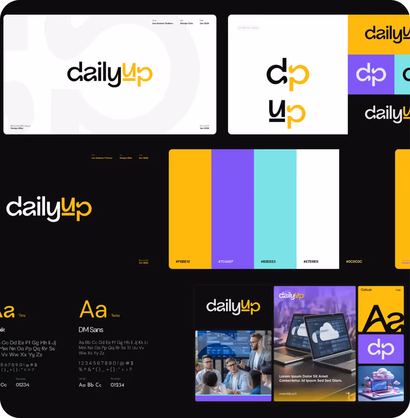Projet Daily Up réalisé par Design Elite