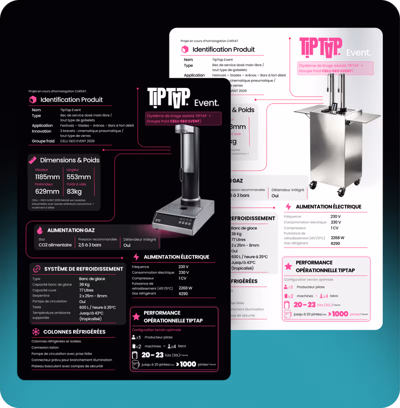 Projet Tip Tap réalisé par Design Elite