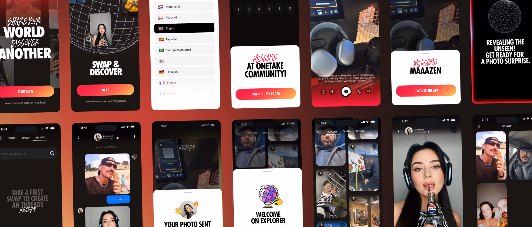 Image d'en-tête du cas client OneTake par Design Elite