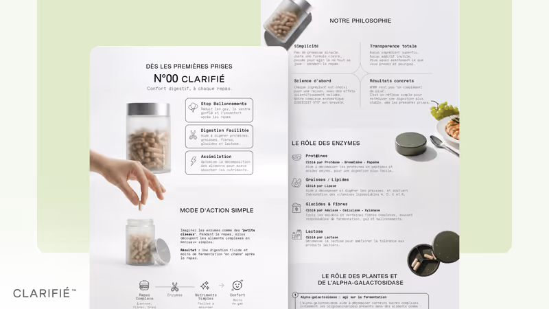 Image d'en-tête du cas client Clarifié par Design Elite