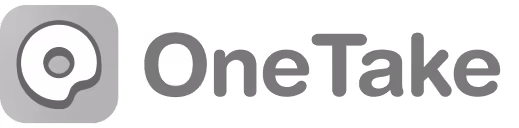Logo OneTake, client de Design Elite