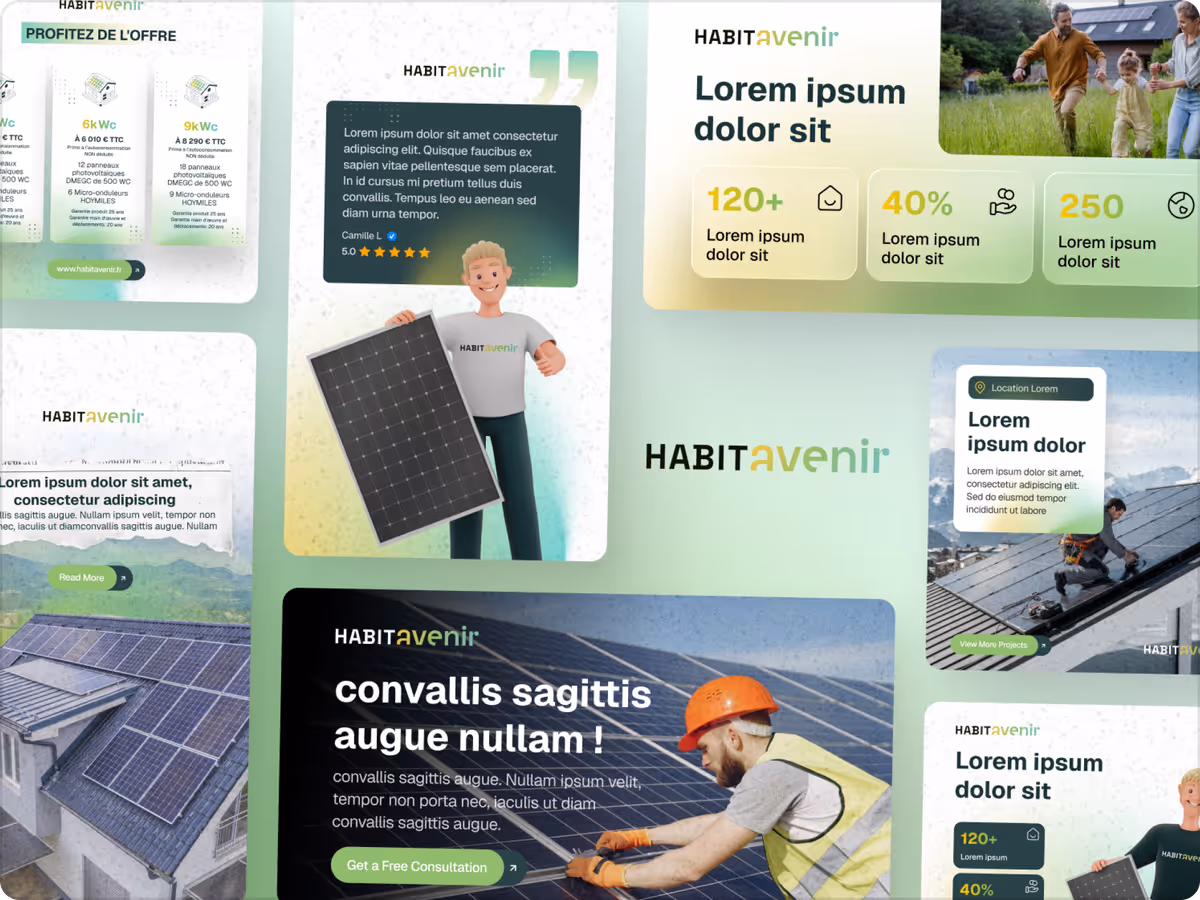 Visuel du service Templates réseaux sociaux, avantage principal