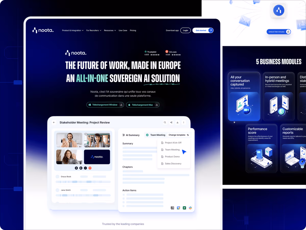 Visuel du service Site Web, avantage principal