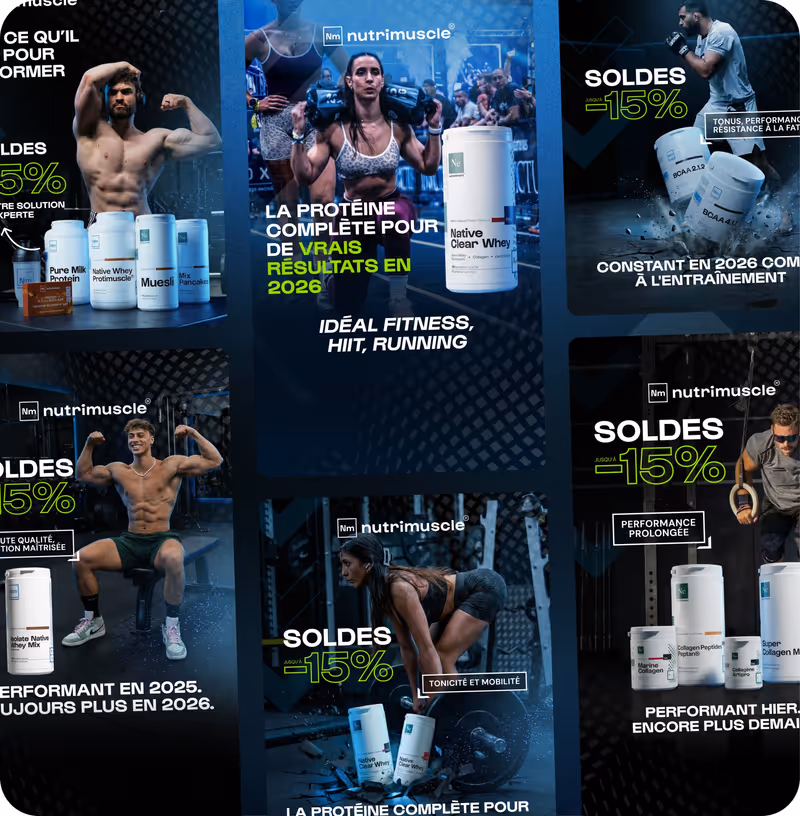 Projet Nutrimuscle réalisé par Design Elite