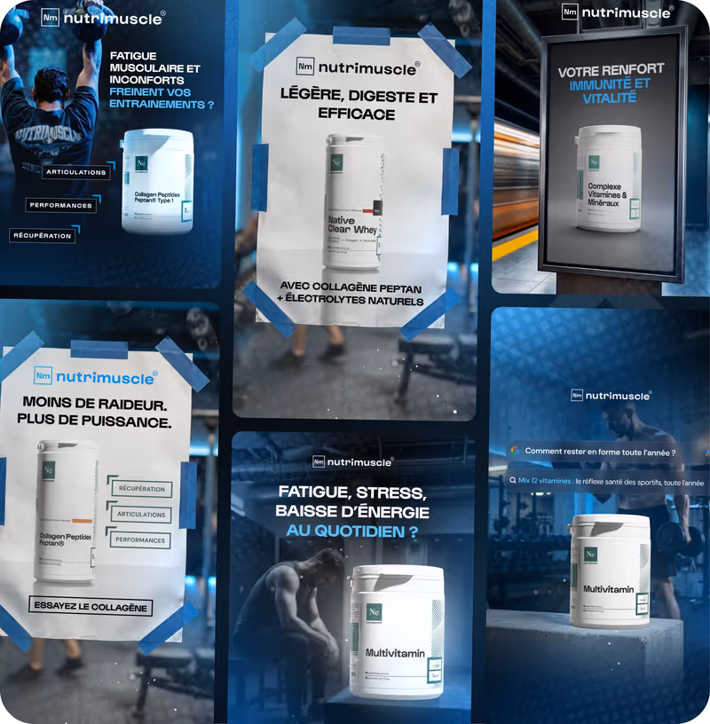 Projet Nutrimuscle réalisé par Design Elite