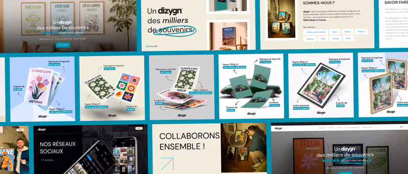 Image d'en-tête du cas client Dizign par Design Elite