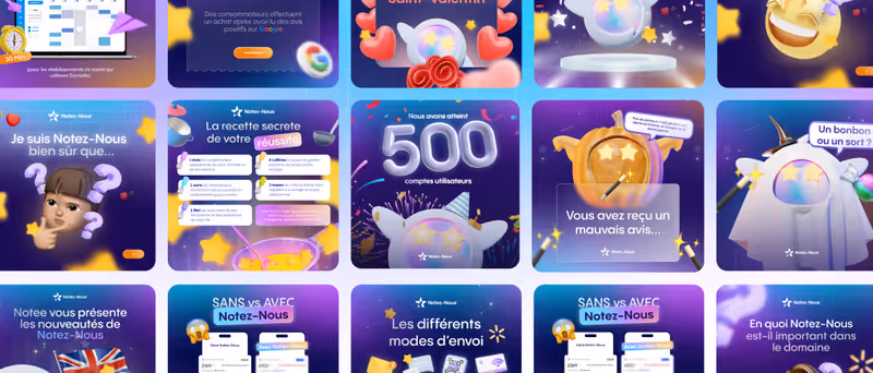 Image d'en-tête du cas client Notez-Nous par Design Elite