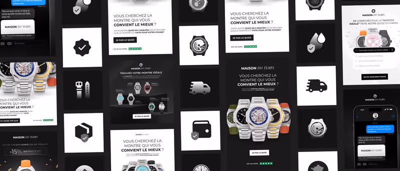 Image d'en-tête du cas client MaisonDuTemps par Design Elite