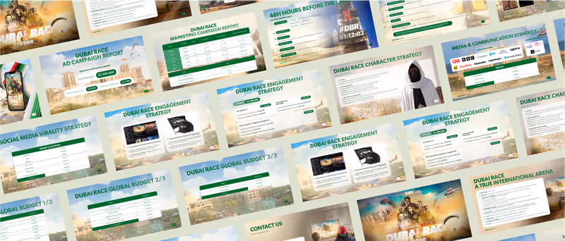 Image d'en-tête du cas client Dubai RACE par Design Elite