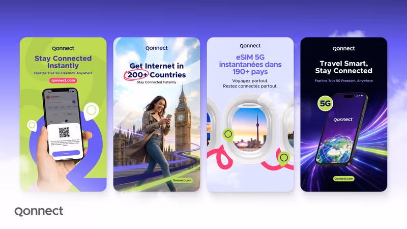 Image d'en-tête du cas client Qonnect par Design Elite